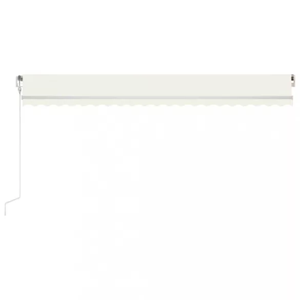 krémszínű automata napellenző 500 x 350 cm