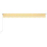 sárga és fehér kézi napellenző 600 x 350 cm