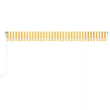 sárga és fehér automata napellenző 600 x 350 cm