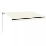 krémszínű kézzel kihúzható napellenző 350 x 250 cm