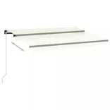 krémszínű kézzel kihúzható napellenző 350 x 250 cm