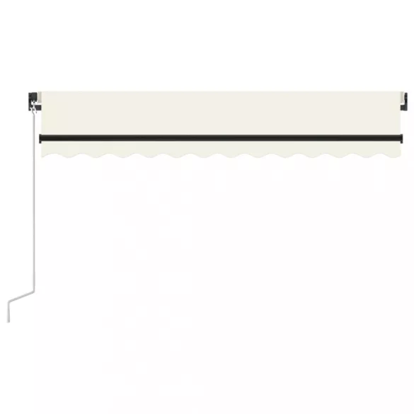 krémszínű kézzel kihúzható napellenző 350 x 250 cm