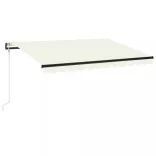 krémszínű automata napellenző 350 x 250 cm