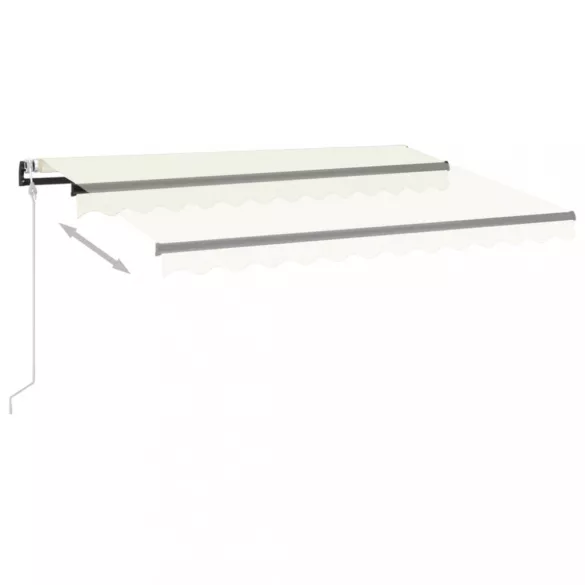 krémszínű automata napellenző 350 x 250 cm