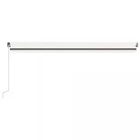 krémszínű kézzel kihúzható LED-es napellenző 500x300 cm