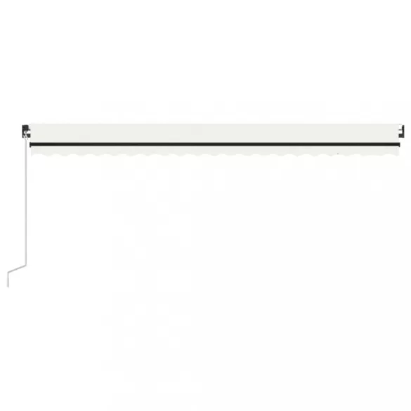 krémszínű kézzel kihúzható napellenző 500 x 350 cm