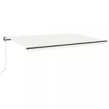 krémszínű automata napellenző 500 x 350 cm