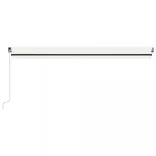 krémszínű automata napellenző 500 x 350 cm