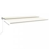 krémszínű automata napellenző 600 x 350 cm