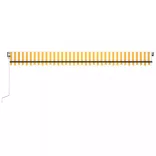 sárga és fehér automata napellenző 600 x 350 cm