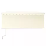 krémszínű automata kihúzható napellenző redőnnyel 3 x 2,5 m