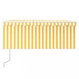 sárga-fehér automata kihúzható napellenző redőnnyel 3 x 2,5 m