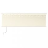 krémszínű automata napellenző redőnnyel 4 x 3 m