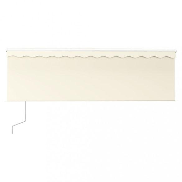 krémszínű automata napellenző redőnnyel 4 x 3 m