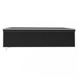 antracitszürke kézzel kihúzható napellenző redőnnyel 5 x 3 m