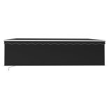 antracitszürke kézzel kihúzható napellenző redőnnyel 5 x 3m