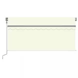 krémszínű automata kihúzható napellenző redőnnyel 3 x 2,5 m