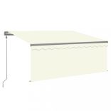 krémszínű automata napellenző redőnnyel 3,5 x 2,5 m