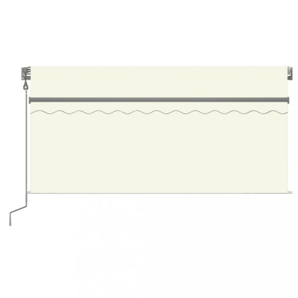 krémszínű automata napellenző redőnnyel 3,5 x 2,5 m