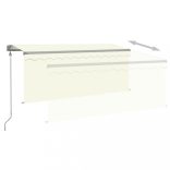 krémszínű automata napellenző redőnnyel 3,5 x 2,5 m