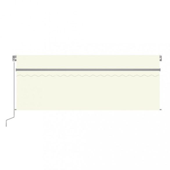 krémszínű kézzel kihúzható napellenző redőnnyel 4 x 3 m
