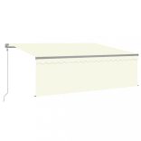 krémszínű automata napellenző redőnnyel 4 x 3 m