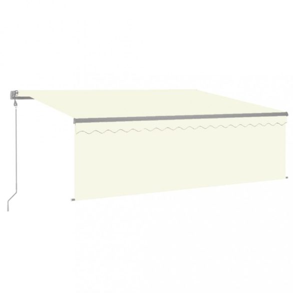 krémszínű automata napellenző redőnnyel 4 x 3 m