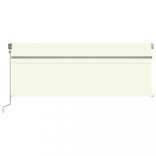 krémszínű automata napellenző redőnnyel 4 x 3 m