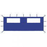 kék ablakos pavilonfal 6 x 2 m