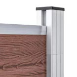 barna WPC kerítéspanelszett 526 x 146 cm