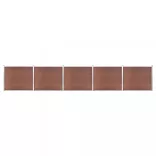 barna WPC kerítéspanelszett 872 x 146 cm