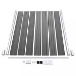 szürke WPC kerítéspanelszett 526 x 146 cm