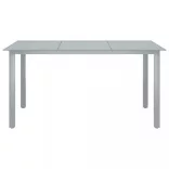 10 részes fekete-ezüstszínű kerti étkezőgarnitúra