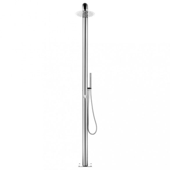 rozsdamentes acél kerti zuhany barna aljjal 230 cm