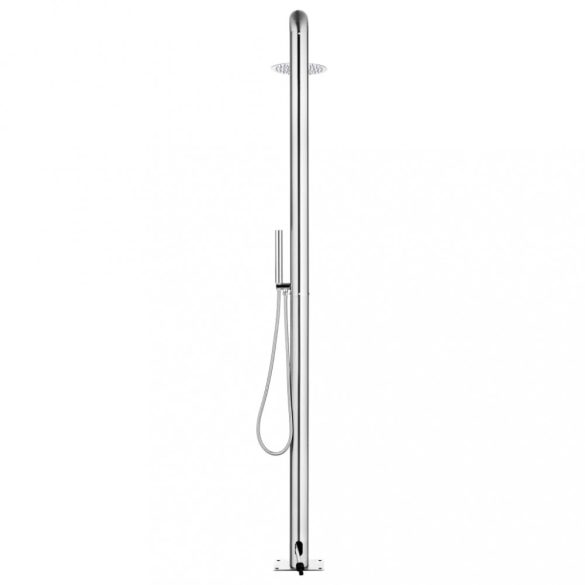 rozsdamentes acél kerti zuhany barna aljjal 230 cm