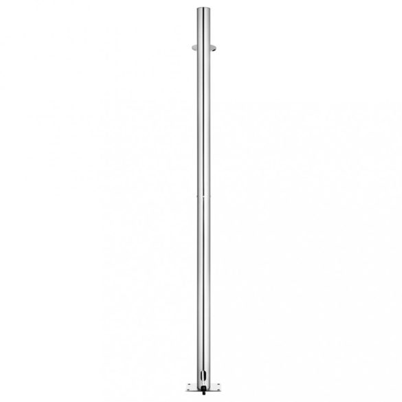 rozsdamentes acél kerti zuhany szürke aljjal 220 cm