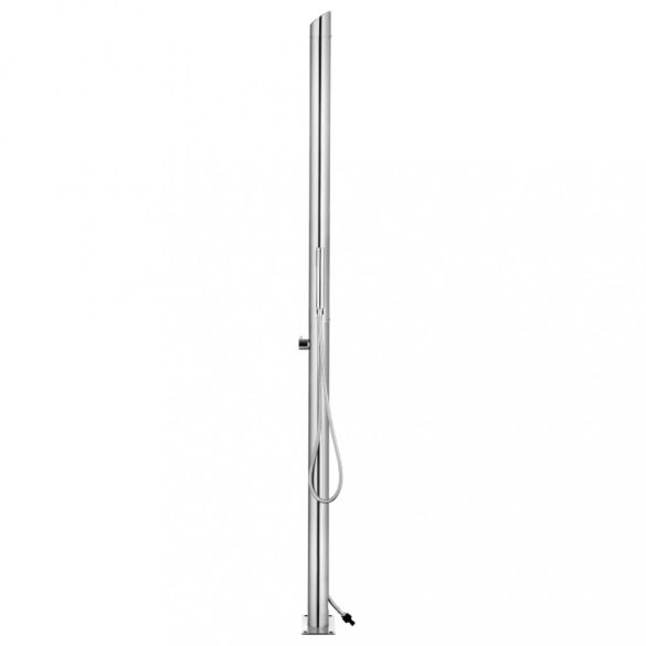 rozsdamentes acél kerti zuhany barna aljjal 225 cm