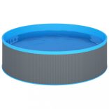 szürke merülőmedence felfüggeszthető szkimmerrel és szivattyúval 350 x 90 cm