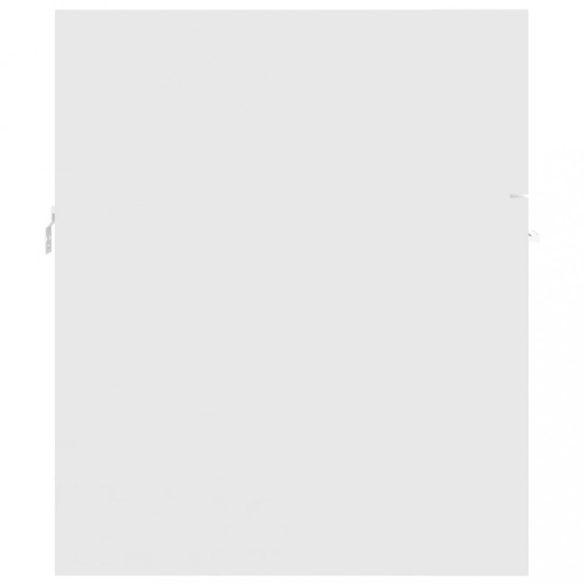 fehér szerelt fa mosdószekrény beépített mosdókagylóval