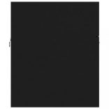 fekete szerelt fa mosdószekrény beépített mosdókagylóval