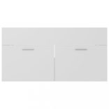 fehér szerelt fa mosdószekrény beépített mosdókagylóval