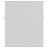 fehér szerelt fa mosdószekrény beépített mosdókagylóval