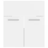 fehér forgácslap fürdőszobai bútorszett