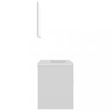 fehér szerelt fa fürdőszobai bútorszett