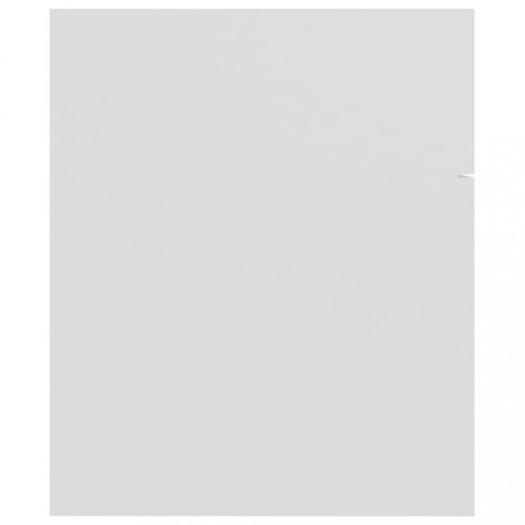 fehér szerelt fa fürdőszobai bútorszett