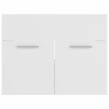 fehér szerelt fa fürdőszobai bútorszett