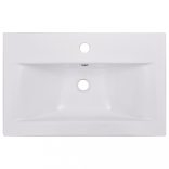 fehér szerelt fa fürdőszobai bútorszett