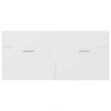 fehér forgácslap mosdószekrény beépített mosdókagylóval