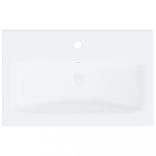 fehér szerelt fa fürdőszobai bútorszett