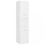 fehér szerelt fa fürdőszobai bútorszett